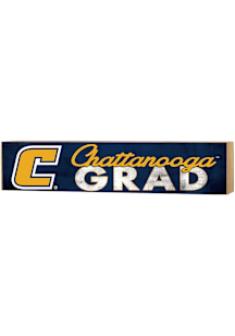 KH Sports Fan Tennessee Chattanooga Mocs 3x13 Block Sign Grad Sign - Navy Blue