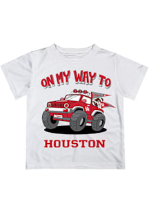 Vive La Fete Houston Cougars Infant On My Way Short Sleeve T-Shirt White