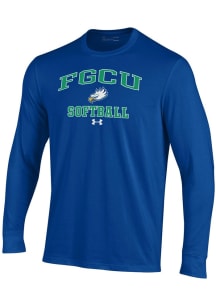 Under Armour Florida Gulf Coast Eagles Blue Softball Performance Long Sleeve T Shirt