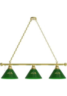 North Dakota State Bison Green 3 Shade Gold Billiard Lamp