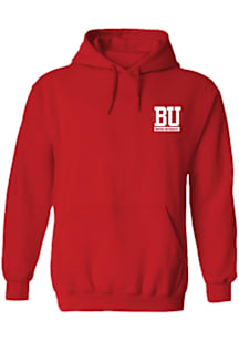 Vive La Fete Boston Terriers Womens Red Impressions Hooded Sweatshirt