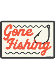 South Carolina Gone Fishing Southern Stickers - White
