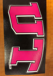 Texas Longhorns Classic Auto Decal - Pink