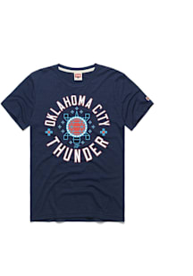 Homage Oklahoma City Thunder Navy Blue City Edition 2025 Short Sleeve Fashion T Shirt