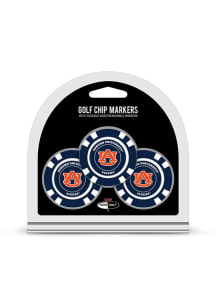 Auburn Tigers Poker Chip 3 Pack Golf Ball Marker