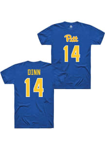 Kiana Dinn Rally Mens Blue Pitt Panthers NIL Shirzees Player T Shirt