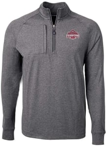 Mens Ohio State Buckeyes Black Cutter and Buck 2024 Football National Champion Adapt Eco Knit Qt..