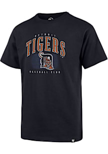 47 Detroit Tigers Youth Navy Blue Coop Arched Wordmark Short Sleeve T-Shirt