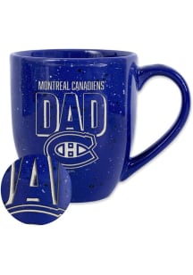 Montreal Canadiens Dad 16oz Speckle Ceramic Mug - Blue