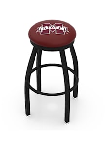 Mississippi State Bulldogs Black Pub Stool - Black