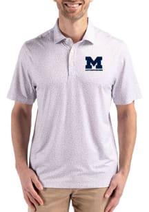 Michigan Wolverines Ash Cutter and Buck Letterwinners M Club Pike Flora Big and Tall Polo