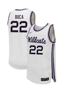Dorin Buca  Nike K-State Wildcats White NIL Name And Number Jersey