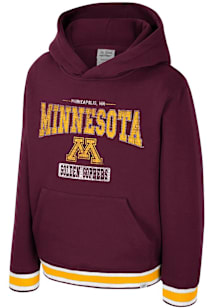 Colosseum Minnesota Golden Gophers Youth Maroon George Long Sleeve Hoodie