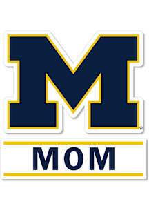 Michigan Wolverines 3 Inch Mom Auto Decal - Blue