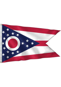 Ohio State 3x5 Silk Screen Grommet Flag - Cardinal