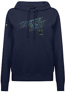 Levelwear Tampa Bay Rays Womens Navy Blue Adorn City Connect Splash Hooded Sweatshirt