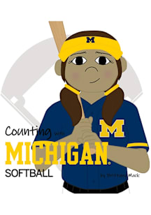 Michigan Wolverines Counting With Michigan Softball Children's Book