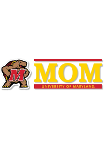 Red Maryland Terrapins 6x2 Mom Decal