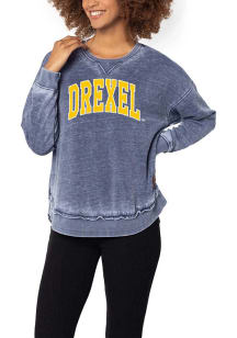Womens Navy Blue Drexel Dragons Campus Crew Sweatshirt