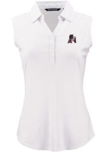Cutter and Buck Arkansas Razorbacks Womens White Vault Forge Eco Polo Shirt