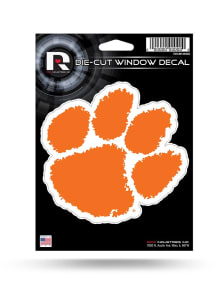 Clemson Tigers Medium Die-Cut Auto Decal - Orange