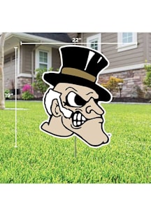 Wake Forest Demon Deacons Mascot Yard Sign - Black