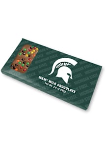 Green Michigan State Spartans Window Milk Chocolate w/ M&amp;M's Candy