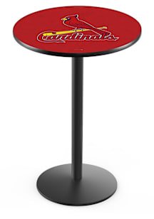 St Louis Cardinals Black Round Base Pub Table