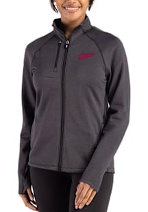 Cutter and Buck New Mexico State Aggies Womens Black Vault Peshastin Long Sleeve Full Zip Jacket