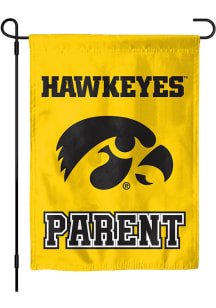 Black Iowa Hawkeyes Parent Garden Flag