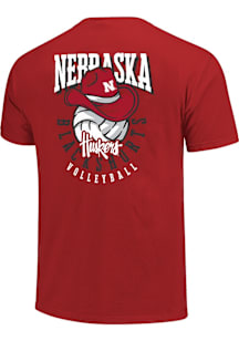Nebraska Cornhuskers Cowgirl Volleyball Short Sleeve T-Shirt - Red