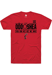 Lexi O’Shea Cincinnati Bearcats Red NIL Stacked Box Short Sleeve Player T Shirt
