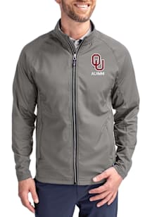 Cutter and Buck Oklahoma Sooners Mens Graphite Alumni Adapt Eco Big and Tall Light Weight Jacket