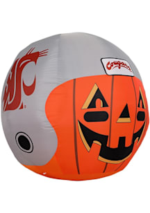 Washington State Cougars Orange Outdoor Inflatable self inflate jack o lantern with team helmet an..