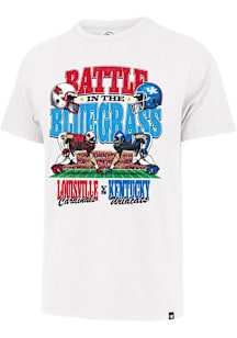 47 Kentucky Wildcats White Battle in the Bluegrass Franklin Short Sleeve Fashion T Shirt