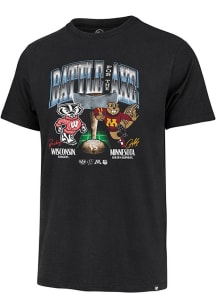 Wisconsin Badgers Black 47 Battle for the Axe Franklin Short Sleeve Fashion T Shirt