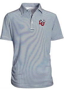 Liberty Flames Youth Navy Blue Carson Short Sleeve Polo Shirt