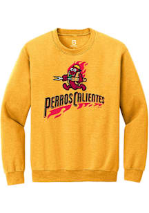Summit Sportswear Akron RubberDucks Mens Gold Primary Copa Long Sleeve Crew Sweatshirt