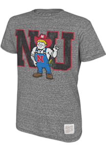 Original Retro Brand Nebraska Cornhuskers Youth Grey Screenprint graphic Short Sleeve T-Shirt