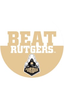 Black Purdue Boilermakers BEAT Rutgers 3&quot; Button