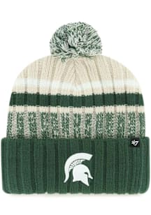 47 Michigan State Spartans Natural Long Range Cuff Knit Mens Knit Hat