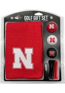 Red Nebraska Cornhuskers Microfiber 16x40 Golf Gift Set