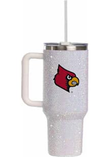 Louisville Cardinals 34oz White Bling Stainless Steel Tumbler - White
