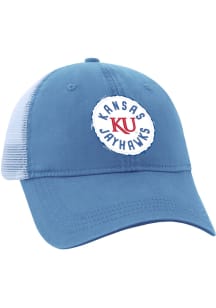 Kansas Jayhawks Blue Captiva Meshback Youth Adjustable Hat