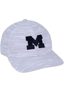 Michigan Wolverines Streaker Adjustable Hat - White