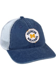 Michigan Wolverines Navy Blue Captiva Meshback Youth Adjustable Hat