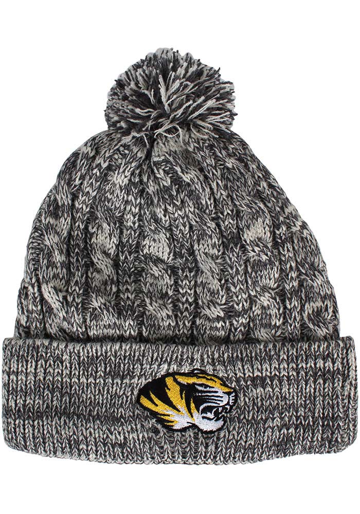 Missouri Tigers Grey Aspen Cuff Pom Mens Knit Hat