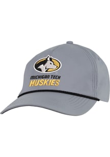 Michigan Tech Huskies Caddy Adjustable Hat - Grey