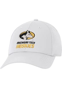 Michigan Tech Huskies Stratus Adjustable Hat - White