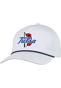 Tulsa Golden Hurricane Caddy Adjustable Hat - White